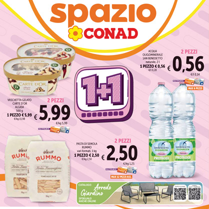 1+1 Spazio Conad dal 16 al 29 Aprile